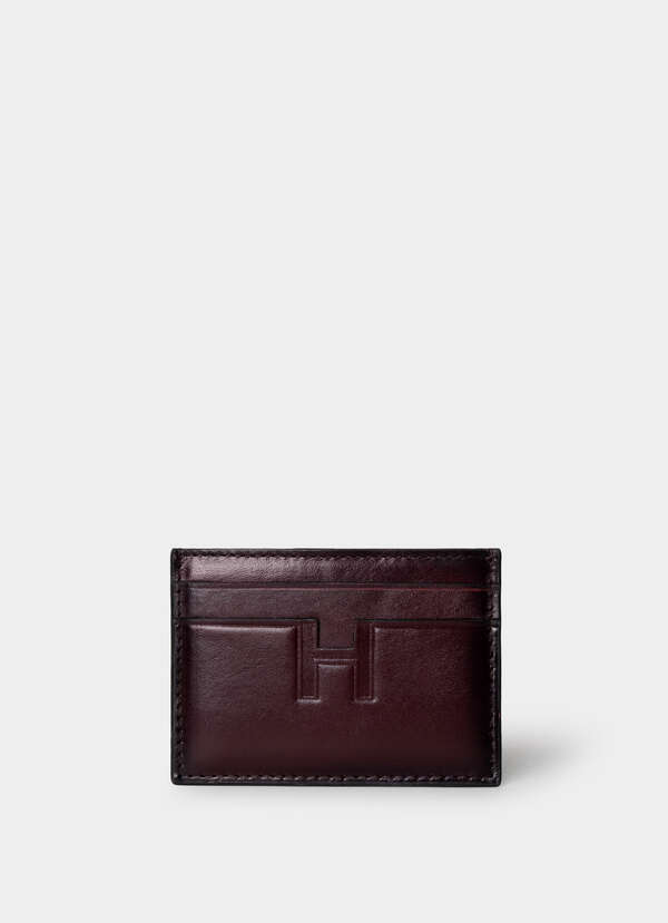 Embossed Branding Leather Cardholder - 2 Embossed Branding Leather Cardholder - 2