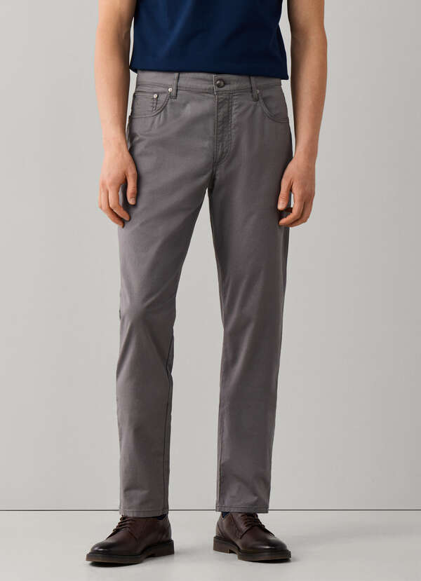 Regular Fit Trinity Canvas 5 Pocket Trouser - 2