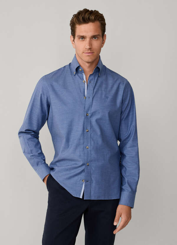 Classic Fit Flannel Herringbone Shirt - 2 Classic Fit Flannel Herringbone Shirt - 2