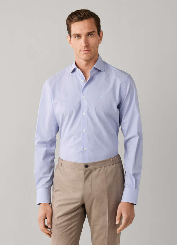 Tailored Fit Bi-Stretch Bengal Shirt - 2