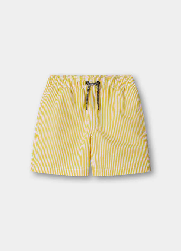 Seersucker Swim Trunks