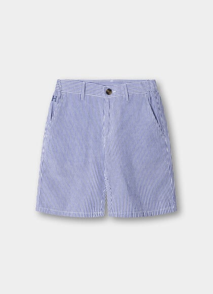 Classic Fit Seersucker Stripe Bermuda Short