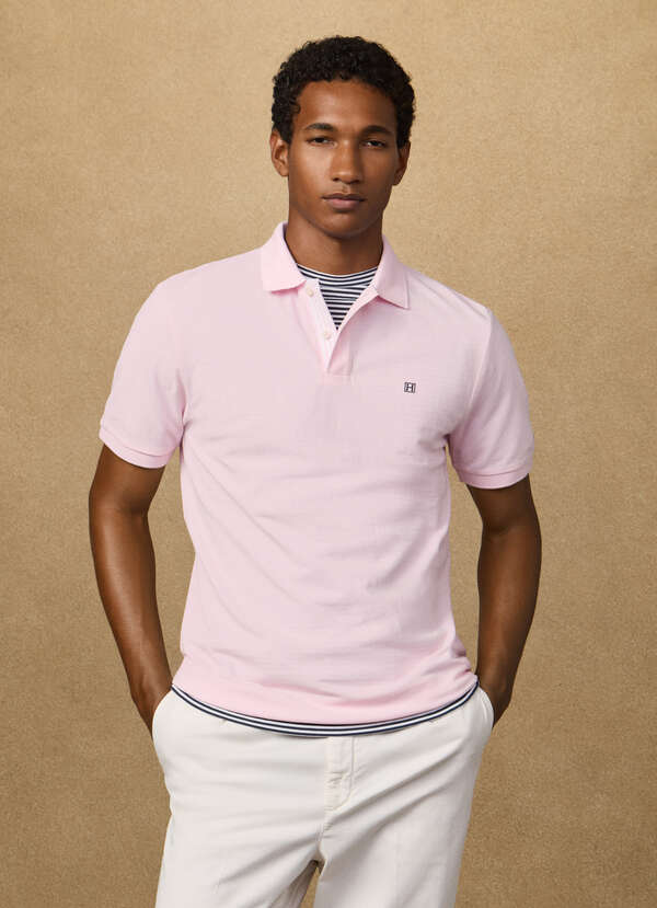 Classic Fit Short Sleeve Striped Trim Polo - 2