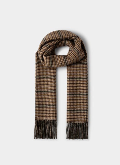 Wool-Cashmere Double-Faced Scarf