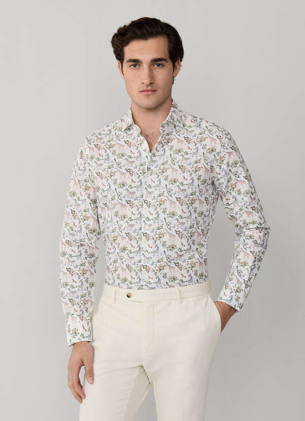 Tailored Fit Fauna Print Shirt - 2