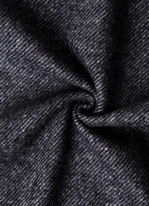 Wool-Cashmere Twill Scarf - Made in Italy - 2