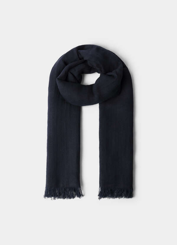Linen Cotton Logo Scarf