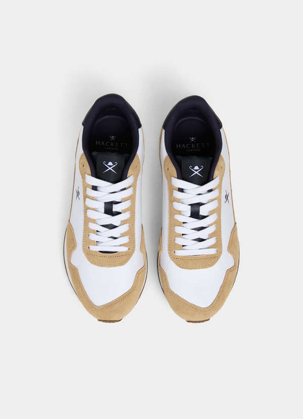 Vector Plain Leather and Suede Trainers - 2