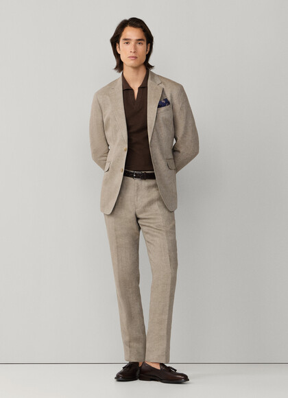 Linen Delave Hopsack Trouser