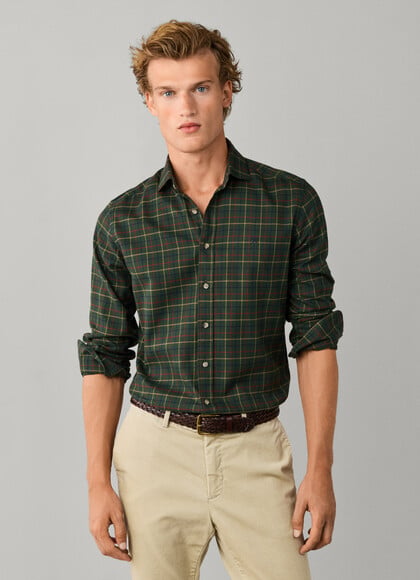 Tailored Fit Tattersall Shirt