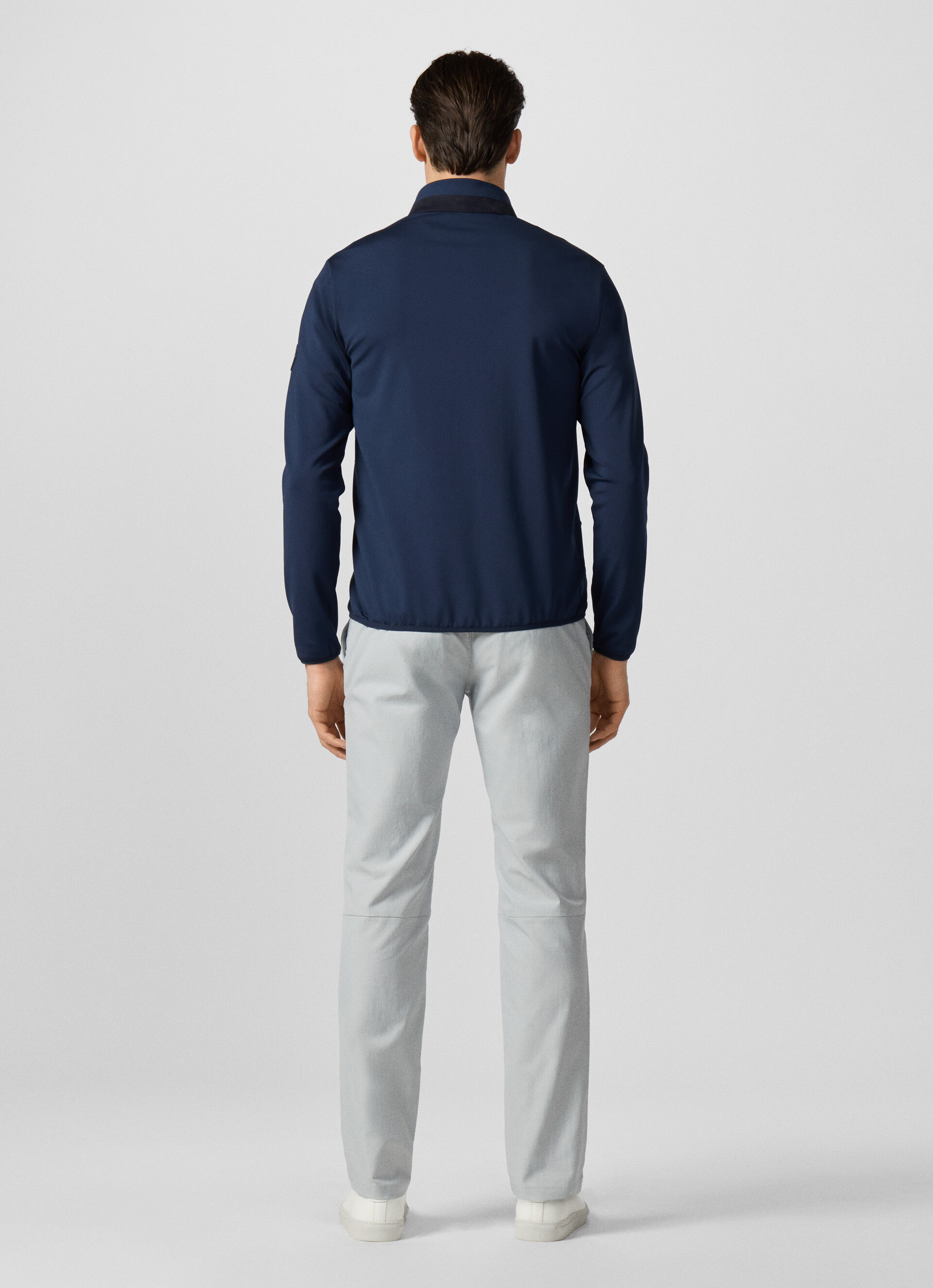 Quilted Hybrid Full Zip Sweat | Hackett