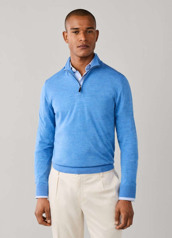 Merino Wool Quarter Zip Jumper Merino Wool Quarter Zip Jumper