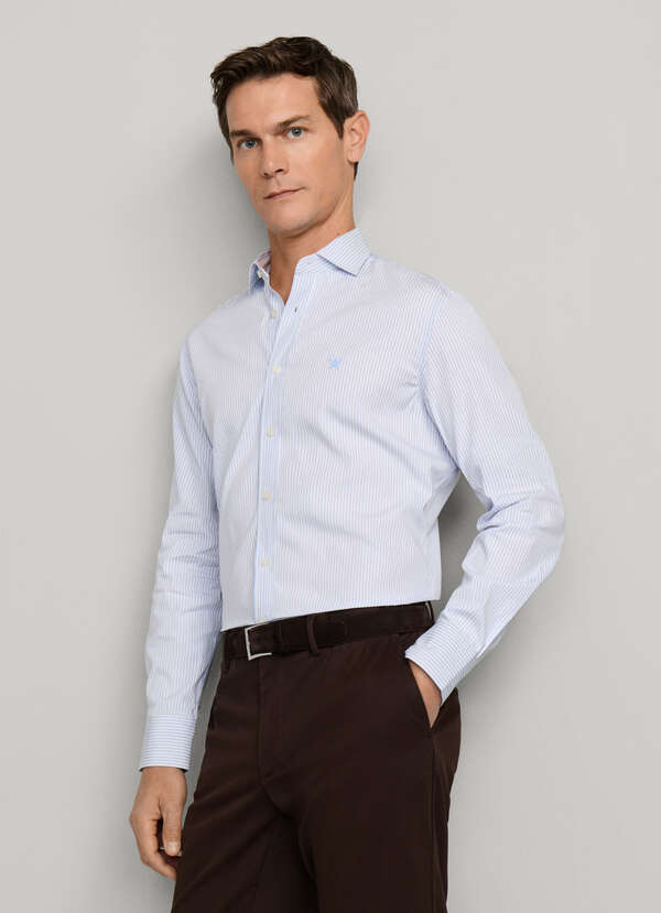 Classic Fit City Stripe Poplin Shirt Classic Fit City Stripe Poplin Shirt