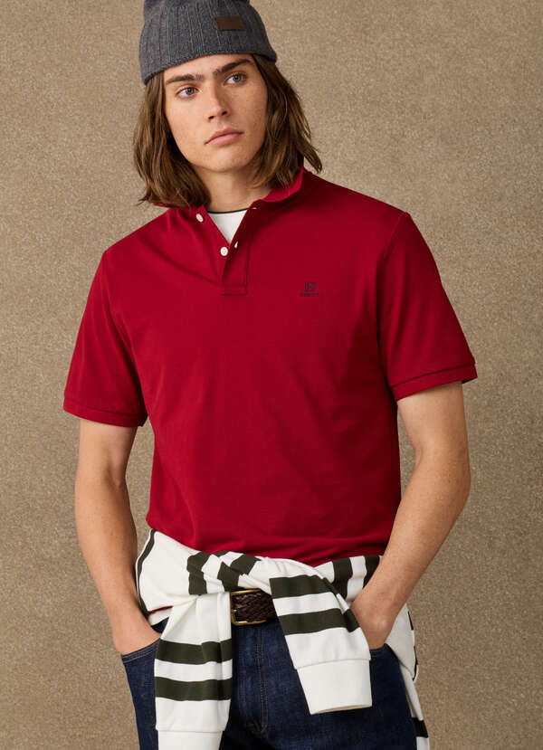 Classic Fit Short Sleeve Branded Polo