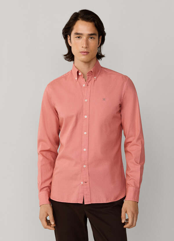 Tailored Fit Garment Dyed Oxford Shirt - 2 Tailored Fit Garment Dyed Oxford Shirt - 2