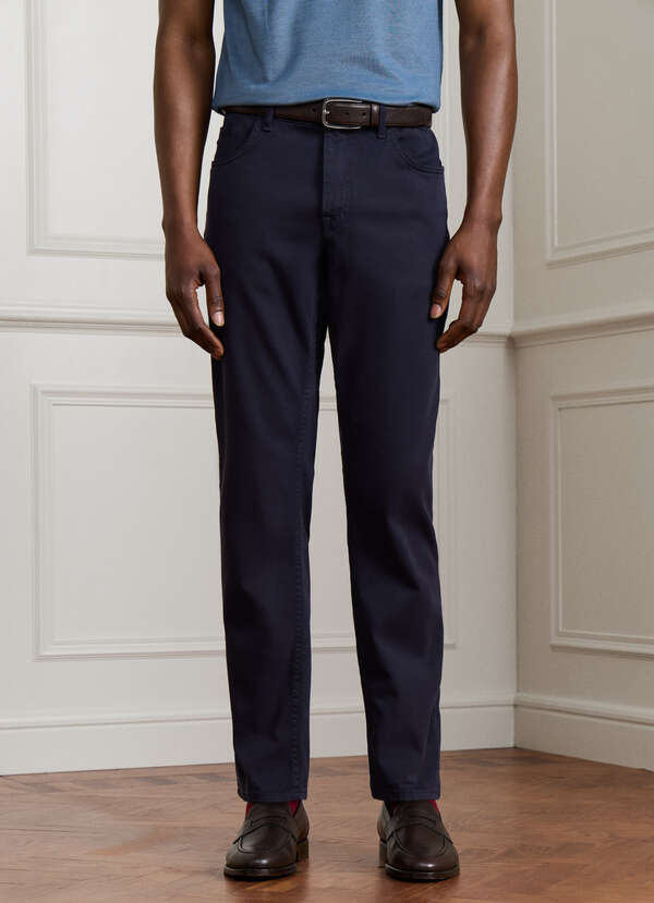 Regular Fit Garment Dyed 5 Pocket Trouser - 2 Regular Fit Garment Dyed 5 Pocket Trouser - 2