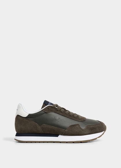 Vector Plain Leather and Suede Trainers