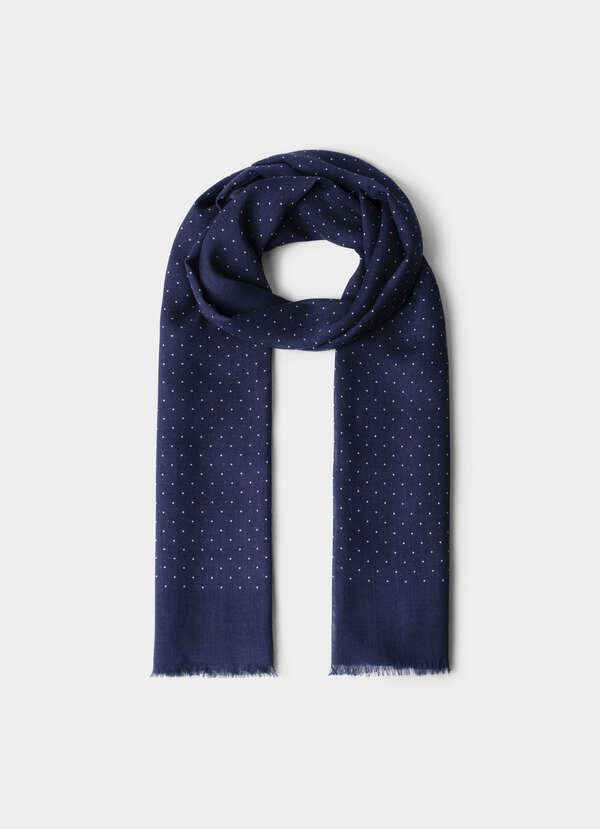 Polka Dot Boarder Scarf
