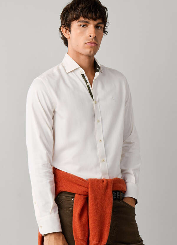 Tailored Fit Flannel Tape Shirt