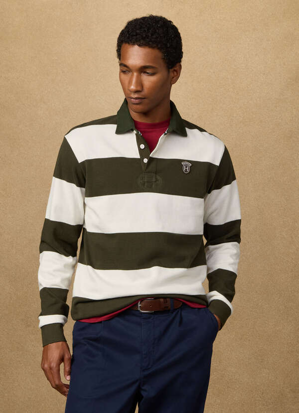 Classic Fit Long Sleeve Stripe Rugby Classic Fit Long Sleeve Stripe Rugby
