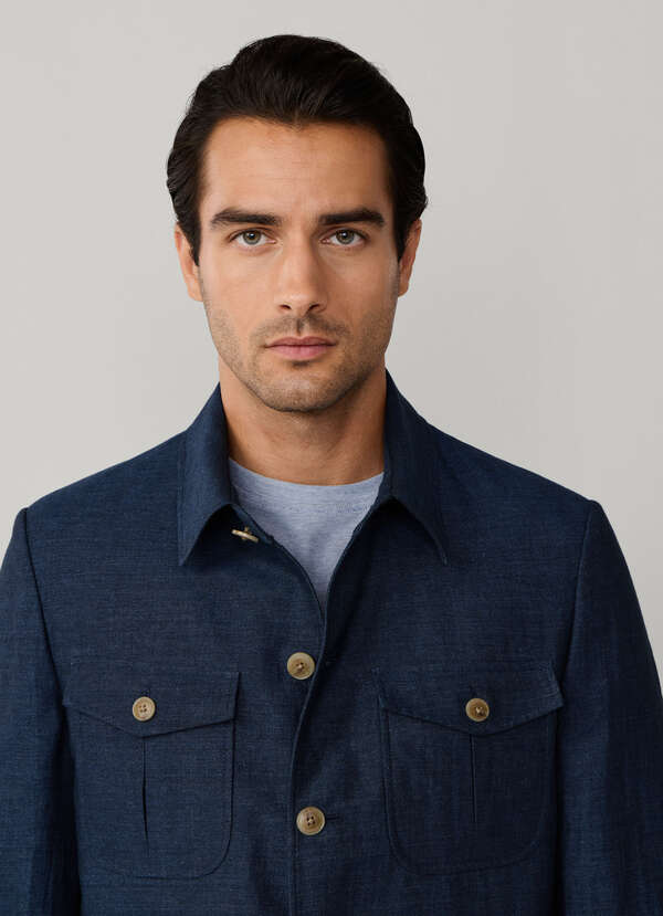 Linen-Cotton Melange Blazer - 2 Linen-Cotton Melange Blazer - 2