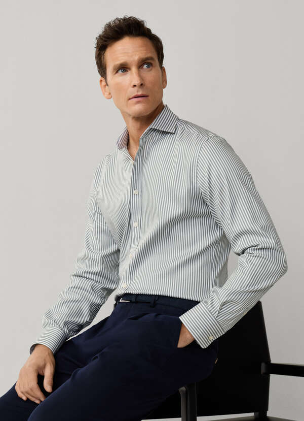 Tailored Fit Double Face Bengal Shirt Tailored Fit Double Face Bengal Shirt