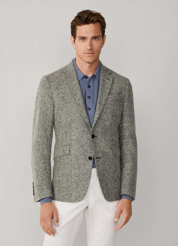 Cotton Glencheck Knit Blazer - 2 Cotton Glencheck Knit Blazer - 2