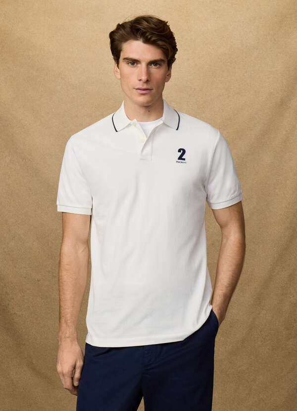 Classic Fit Short Sleeve Number Polo - 2 Classic Fit Short Sleeve Number Polo - 2
