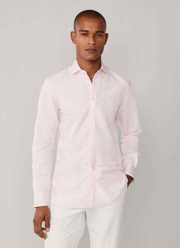 Tailored Fit Linen-Cotton Stripe Shirt - 2