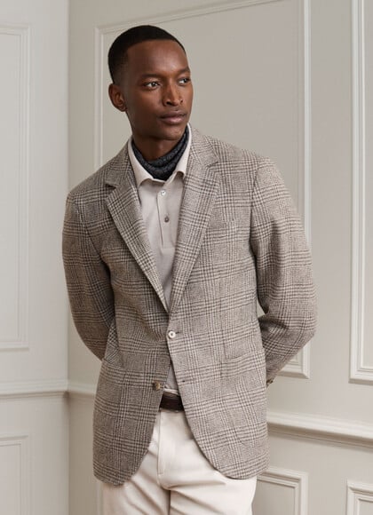 Wool Glencheck Blazer - Woven in Italy