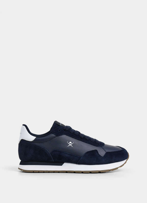 Vector Plain Leather and Suede Trainers