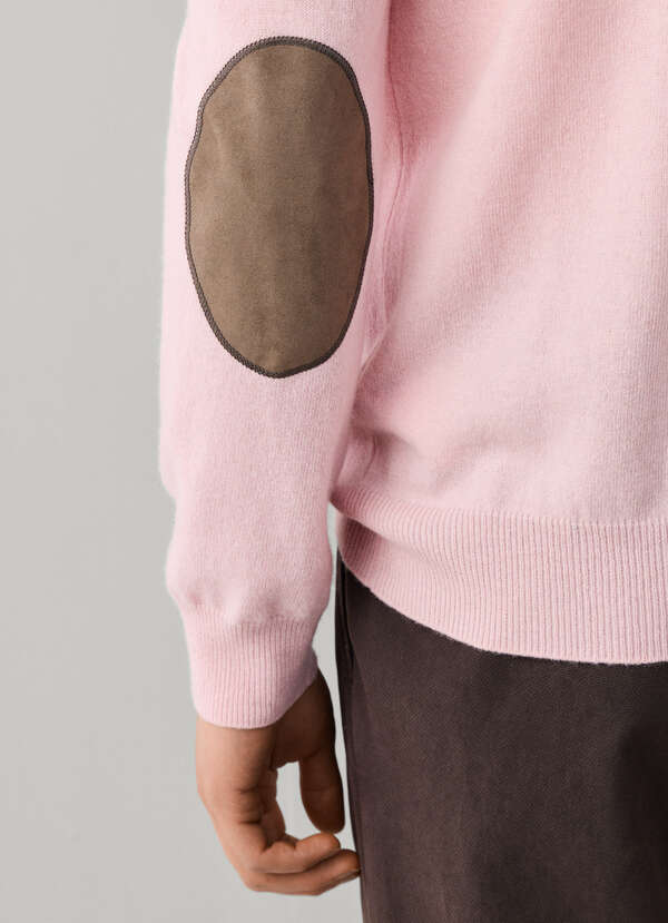 Merino Wool-Cashmere Blend Crew Neck Jumper - 2