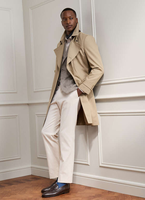 Classic Fit Stretch Cotton-Cashmere Trouser Classic Fit Stretch Cotton-Cashmere Trouser
