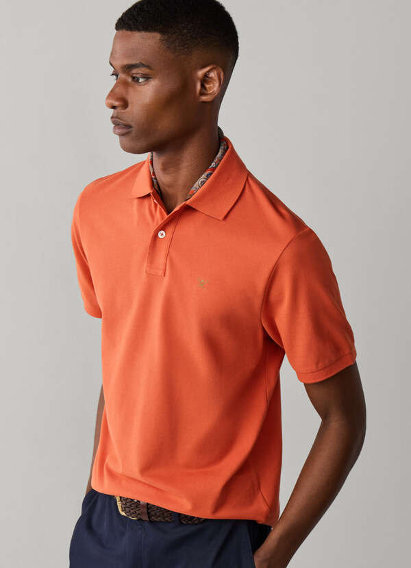 Slim Fit Short Sleeve Logo Polo