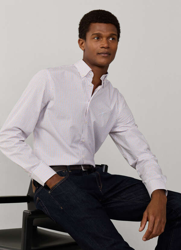 Classic Fit City Tattersall Poplin Shirt Classic Fit City Tattersall Poplin Shirt