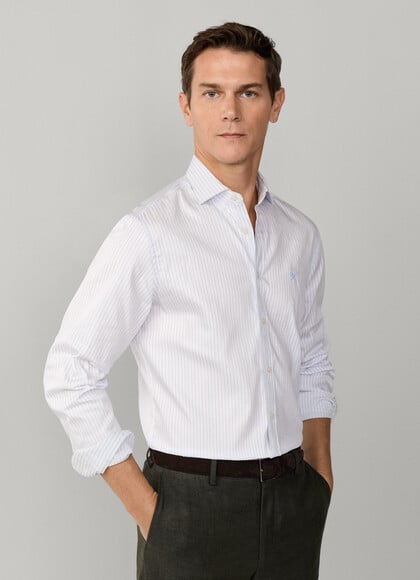 Tailored Fit City Wide Stripe Shirt