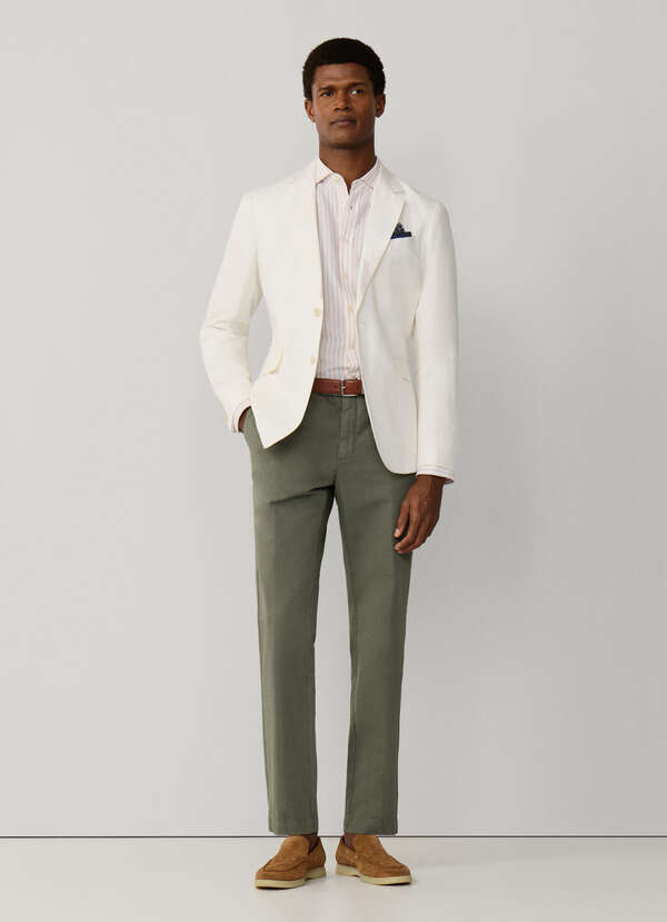 Slim Fit Kensington Linen Chino