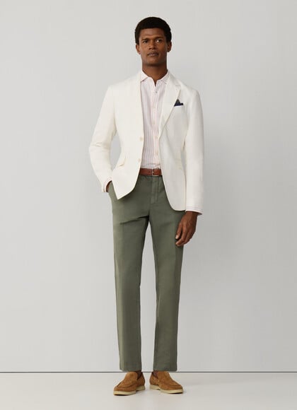 Slim Fit Kensington Linen Chino