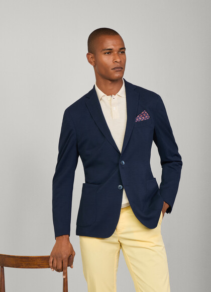 Ultra Lightweight Pique Knitted Blazer