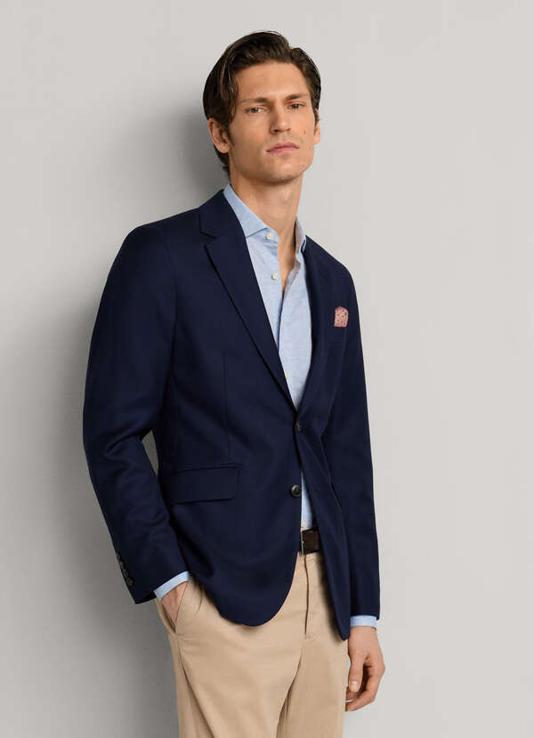 130s Wool Hopsack Blazer