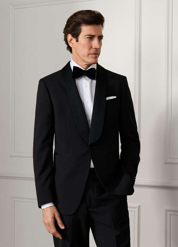 Wool-Mohair Shawl Collar Diner Jacket
