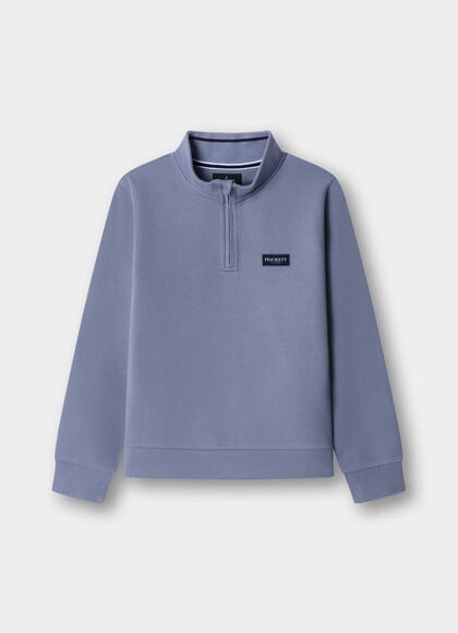 Branded Badge Quarter Zip Sweat