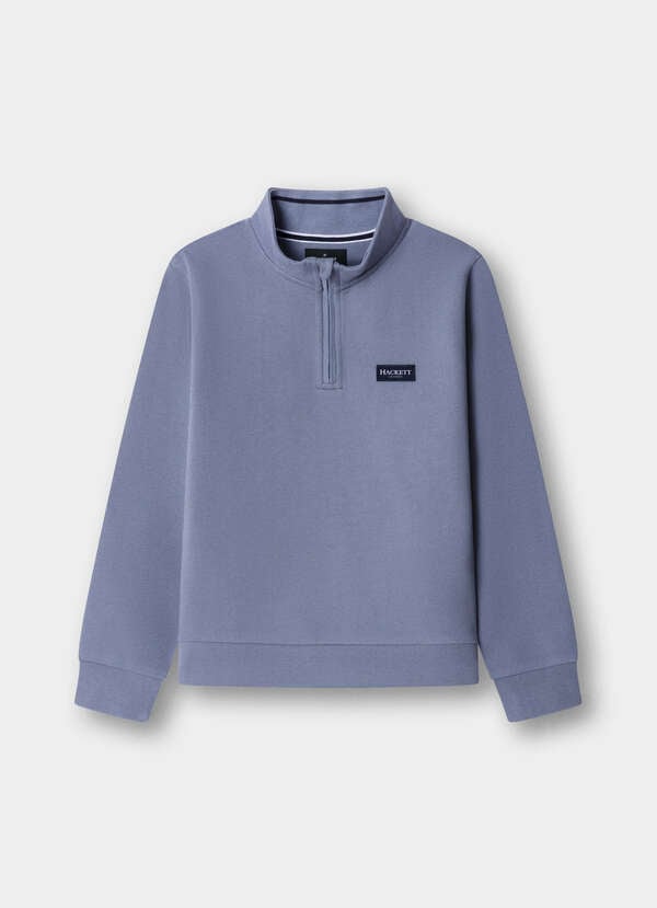 Branded Badge Quarter Zip Sweat Branded Badge Quarter Zip Sweat