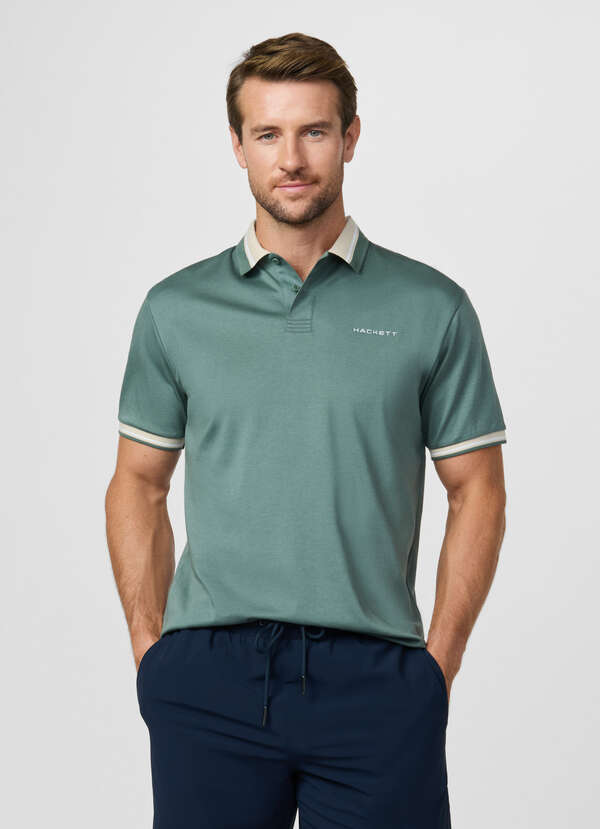 Classic Fit Short Sleeve Club Collar Polo