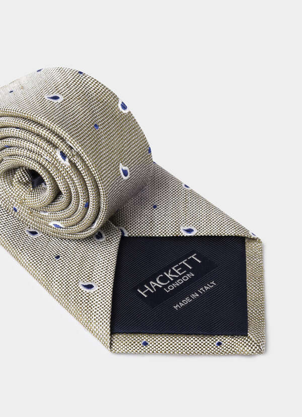 Paisley Silk Linen Tie - 2 Paisley Silk Linen Tie - 2