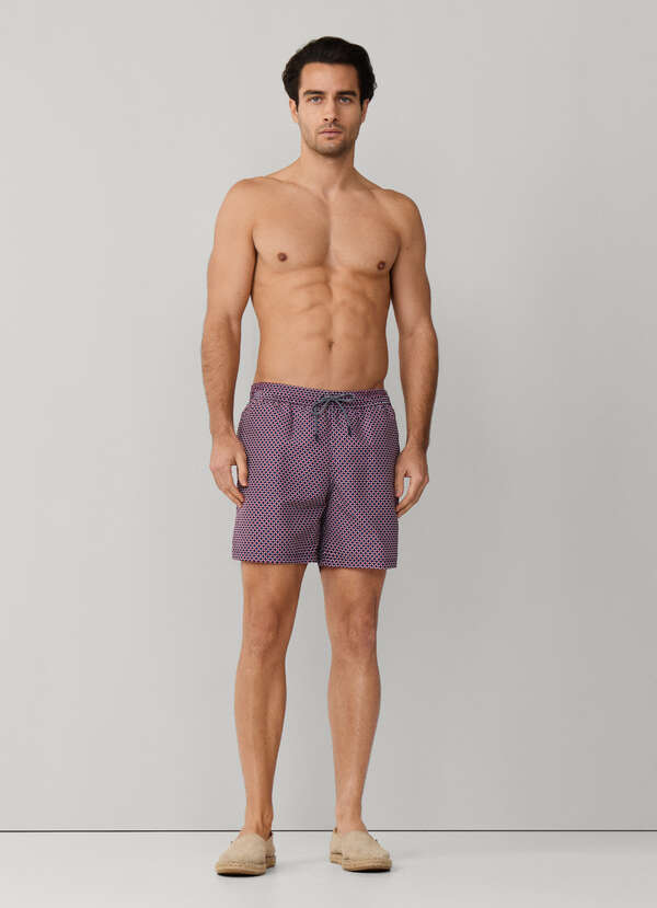 Mini Geo Print Swim Trunk - 2