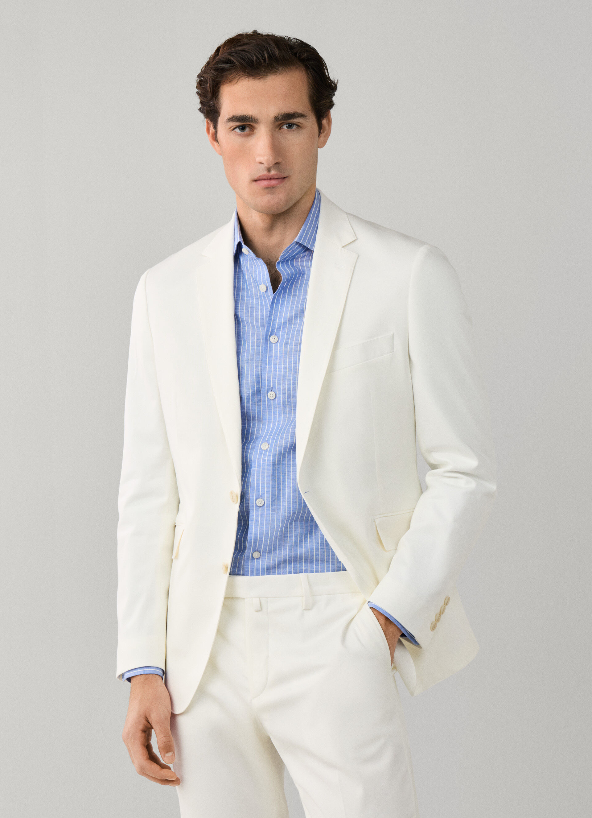 美品☆HACKETT LONDON テーラードジャケット 薄手コットン Stretch Cotton Silk Blazer | Hackett London