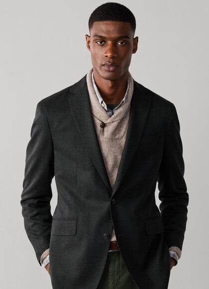 Italian Wool Performance Flannel Blazer