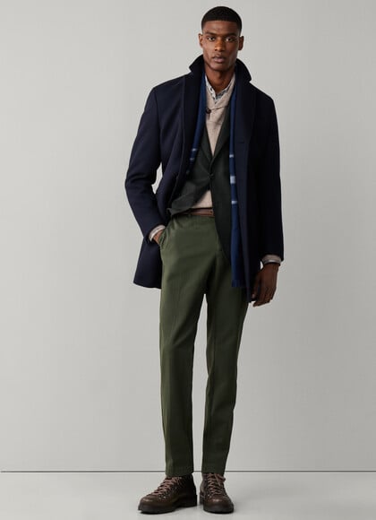 Slim Fit Kensington Cashmere Blend Trousers