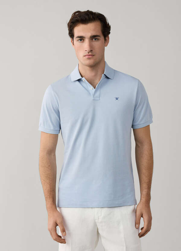 Classic Fit Short Sleeve Logo Pique Polo - 2